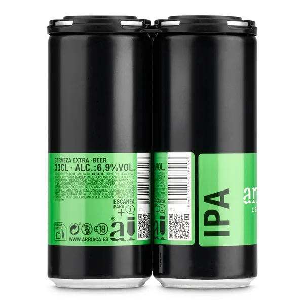 Cerveza ipa Arriaca lata 33 cl 2