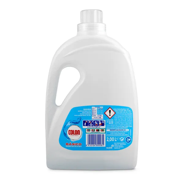 Detergente máquina líquido básico Colon botella 40 lavados 3