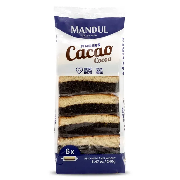Bocaditos de cacao Mandul 240 g 2