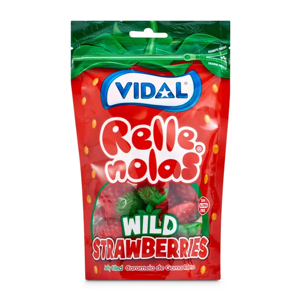 Golosinas fresas rellenas Vidal 180 g 2