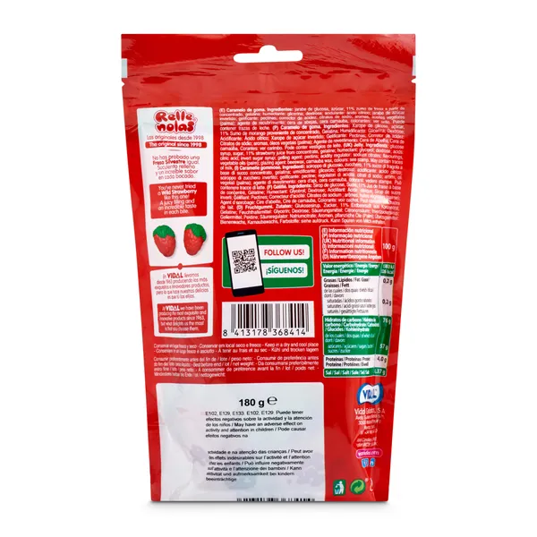 Golosinas fresas rellenas Vidal 180 g 3
