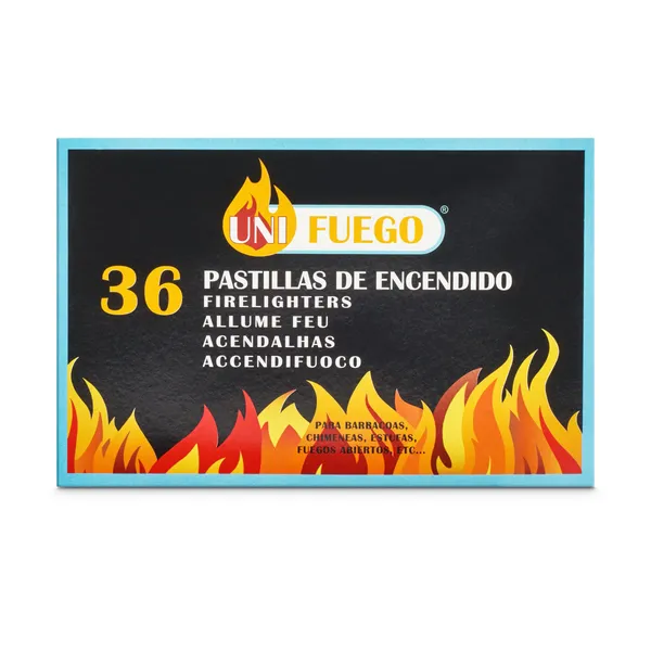 Pastillas de encendido Uni fuego caja 36 unidades 2