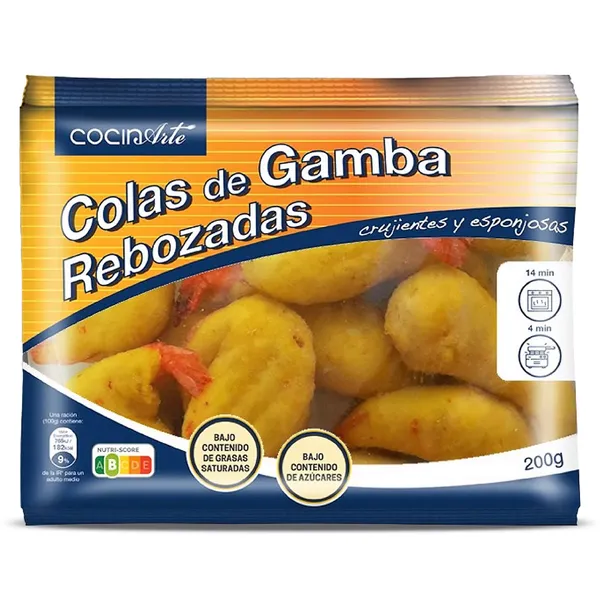 Colas de gamba rebozadas Cocinarte 200 g 2