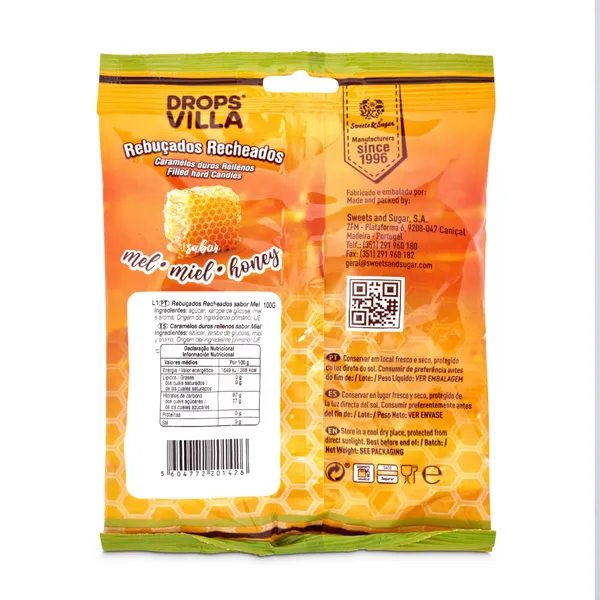 Caramelos rellenos de miel Villa 100 g 3