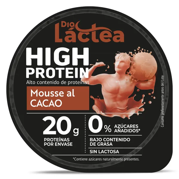 Mousse de cacao alta en proteínas Dia Láctea 200 g 2