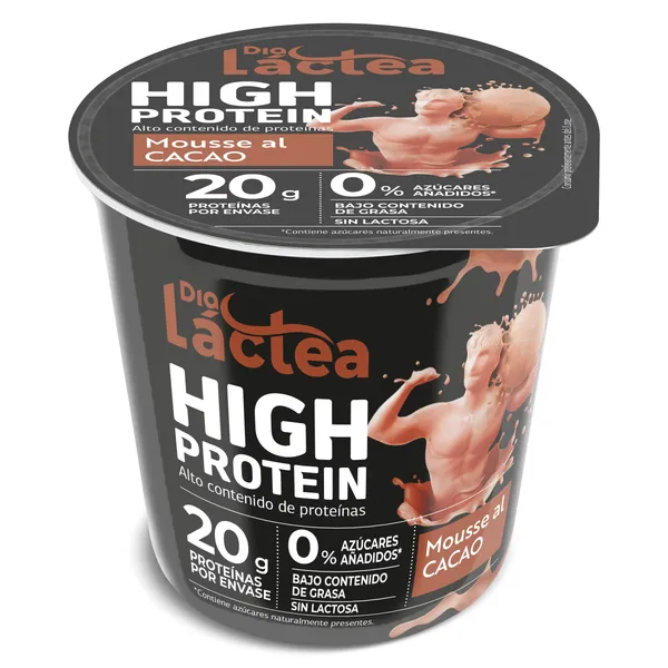 Mousse de cacao alta en proteínas Dia Láctea 200 g 4