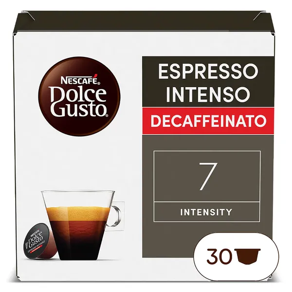 Cápsulas de café espresso intenso descafeinado red Dolce Gusto 30 unidades