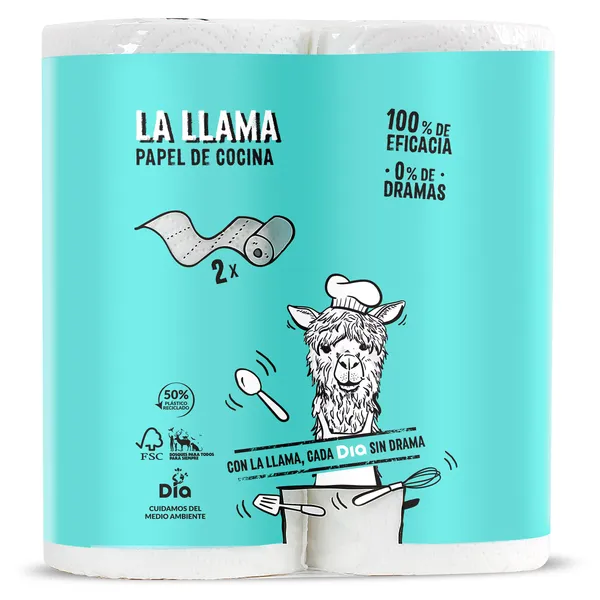 Papel de cocina Dia La Llama 2 unidades 2