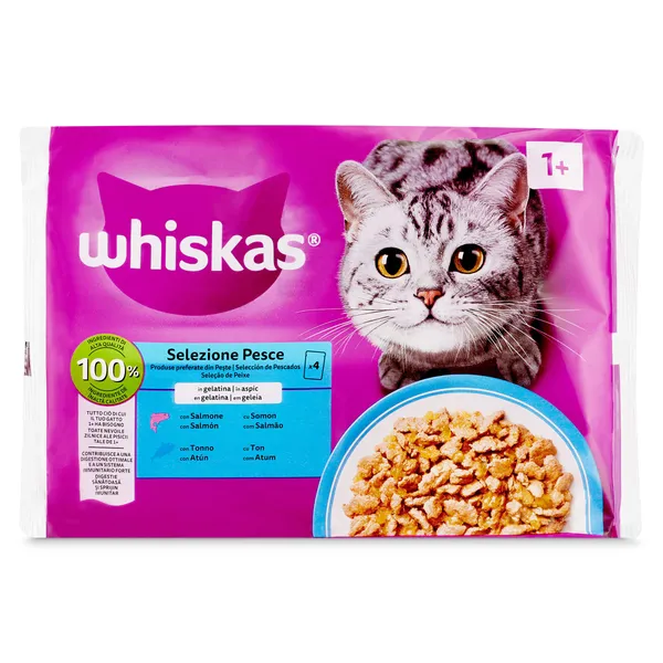 Alimento para gatos en salsa con pescado Whiskas 4 x 85 g 2