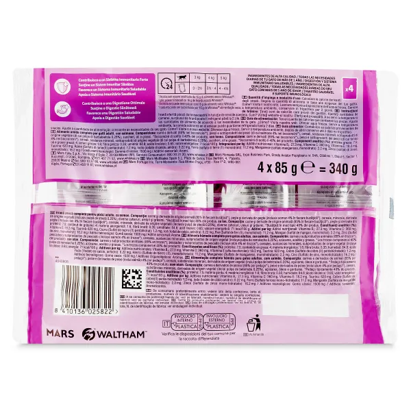 Alimento para gatos en salsa con pescado Whiskas 4 x 85 g 3