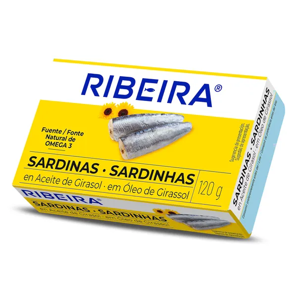Sardinas en aceite vegetal Ribeira lata 85 g