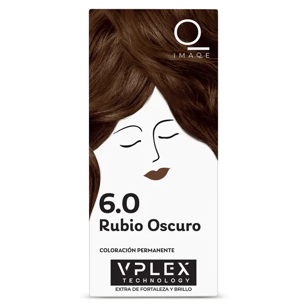 Tinte pelo permanente color rubio oscuro nº 6.0 Imaqe de Dia caja 1 unidad 2