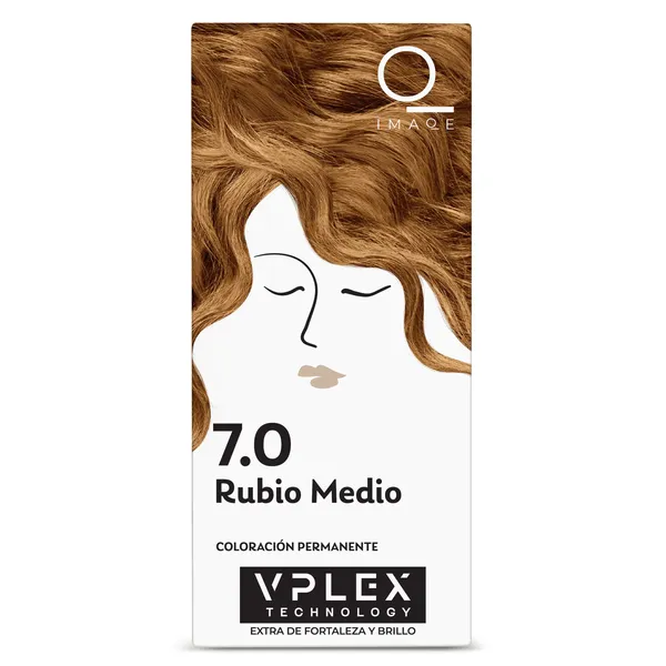 Tinte pelo permanente color rubio medio nº 7.0 Imaqe de Dia caja 1 unidad 2
