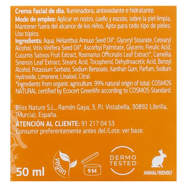 Crema de dia con vitamina C Ecocert Dia Imaqe 50 ml 5