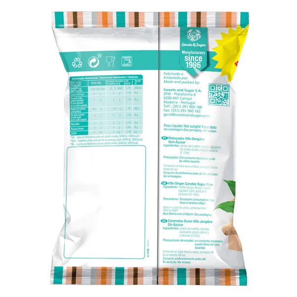 Caramelos de jengibre sin azúcar Drops villa bolsa 100 g 3