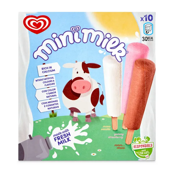Helado de leche minimilk 10 unidades Frigo caja 230 g 2