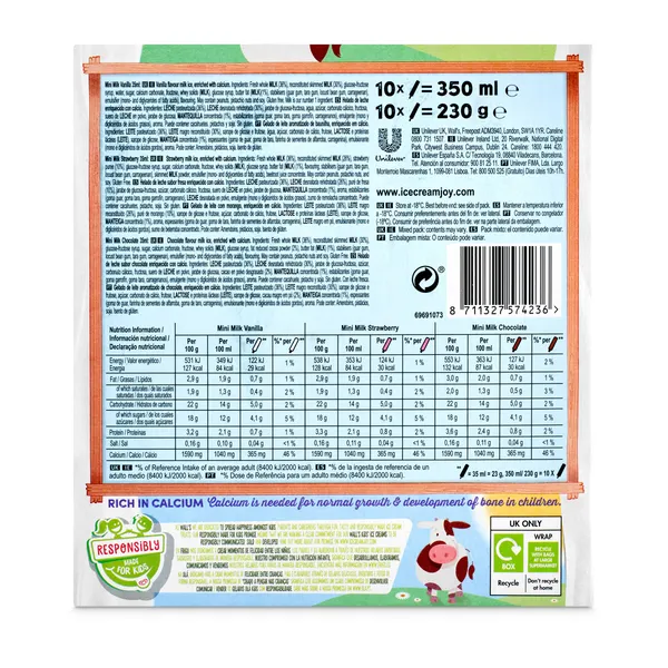 Helado de leche minimilk 10 unidades Frigo caja 230 g 3