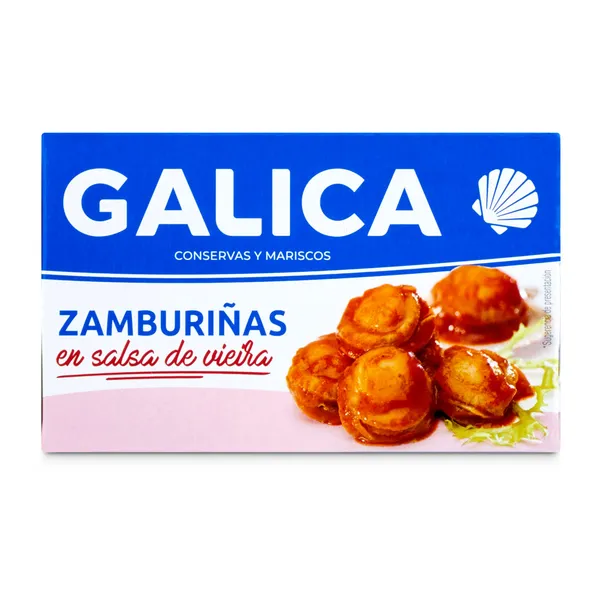 Zamburiña en salsa vieira Galica lata 63 g 2