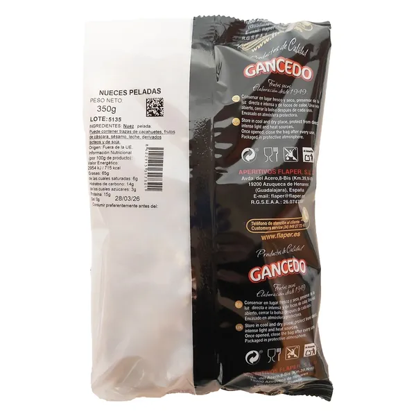 Nueces peladas Gancedo 350 g 3