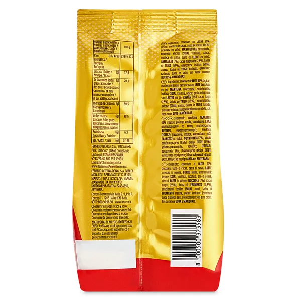 Chocolate con leche con relleno de avellanas Golden Moments Ferrero Rocher bolsa 90 g 3