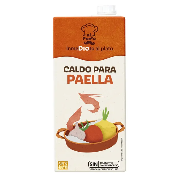 Caldo para paella Dia Al punto brik 1 L 2