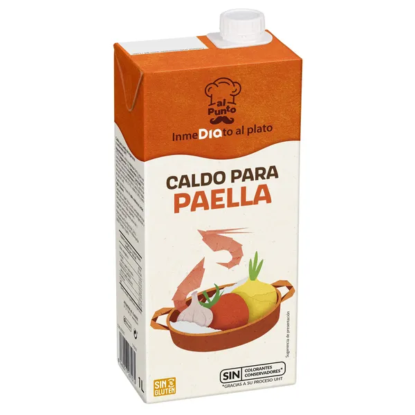 Caldo para paella Dia Al punto brik 1 L