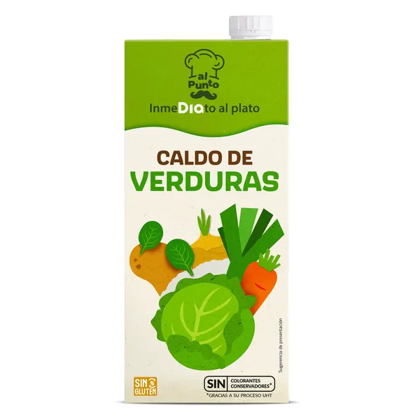 Caldo de verduras Dia Al Punto brik 1 L 2