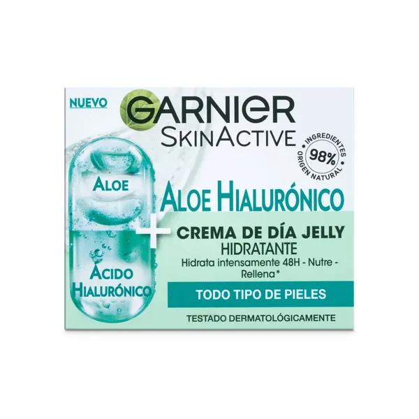 Crema de día hidratante con aloe vera y ácido hialurónico Garnier 50 ml 2