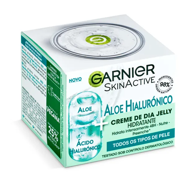 Crema de día hidratante con aloe vera y ácido hialurónico Garnier 50 ml 3