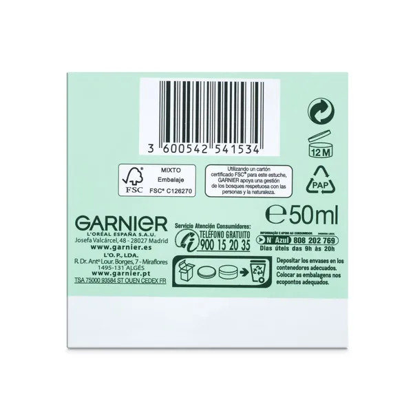 Crema de día hidratante con aloe vera y ácido hialurónico Garnier 50 ml 4