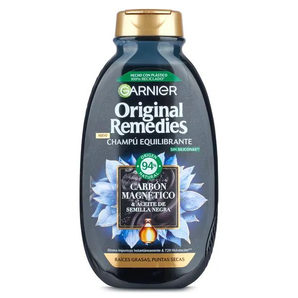 Champú de carbón magnético Original Remedies 250 ml 2
