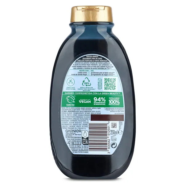 Champú de carbón magnético Original Remedies 250 ml 3