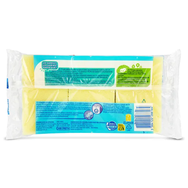 Estropajo universal no raya Spontex bolsa 3 unidades 2