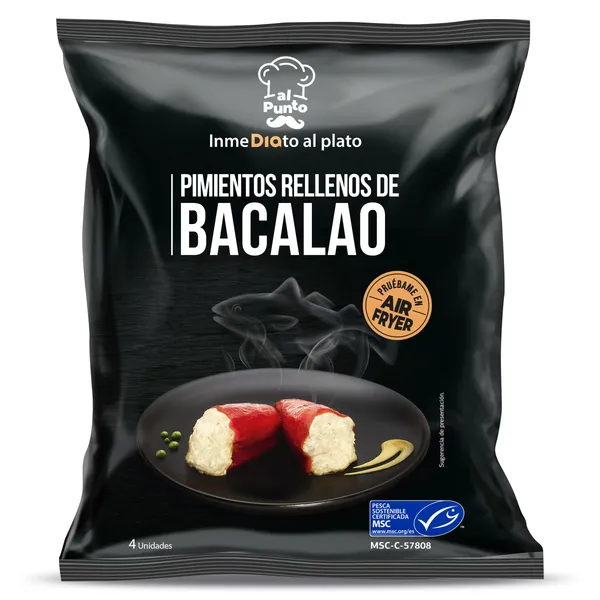 Pimientos rellenos de bacalao MSC Dia Al punto bolsa 240 g