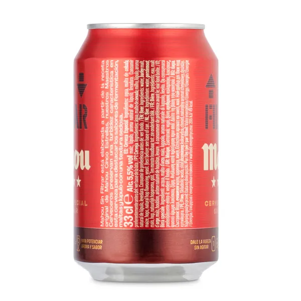Cerveza sin filtrar Mahou 5 Estrellas 33 cl 3