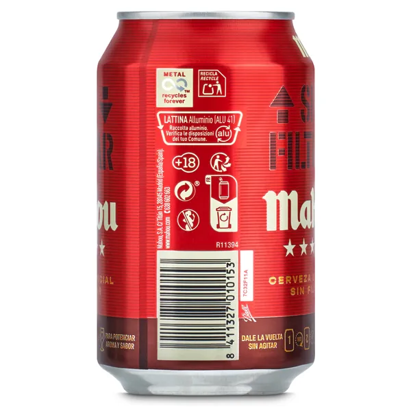 Cerveza sin filtrar Mahou 5 Estrellas 33 cl 4