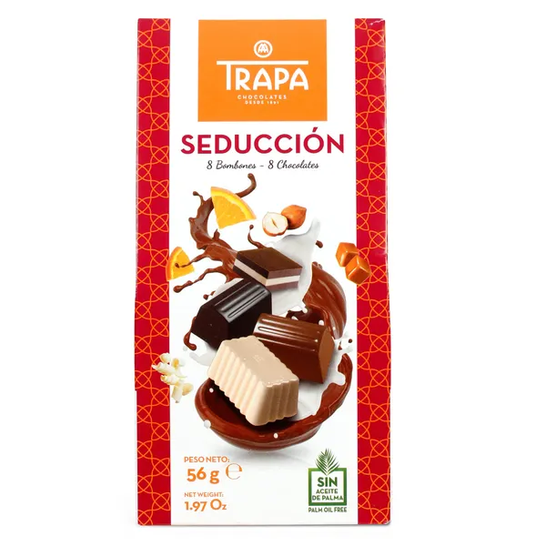 Surtido de bombones seducción Trapa bolsa 56 g 2