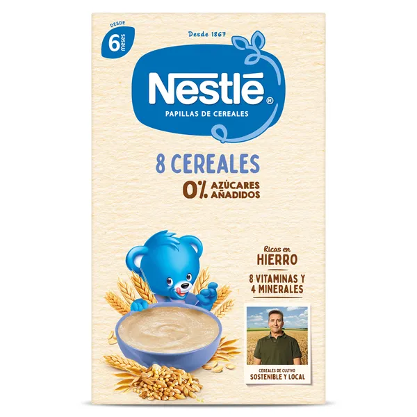 Papilla de 8 cereales Nestlé caja 475 g 2