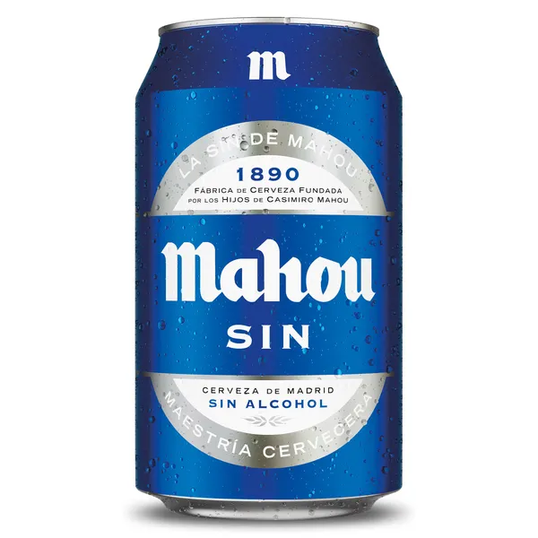 Cerveza sin alcohol Mahou 33 cl 2