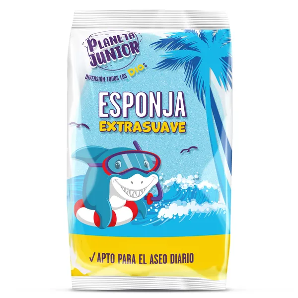 Esponja infantil extrasuave Planeta Junior de Dia bolsa 1 unidad 2
