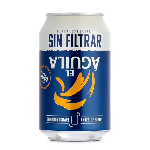 Cerveza sin filtrar El águila 33 cl 2