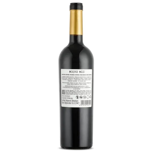Vino tinto Mucho mas botella 75 cl 2