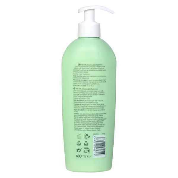 Body milk hidratante aloe vera y ácido hialurónico Dia Imaqe 400 ml 3