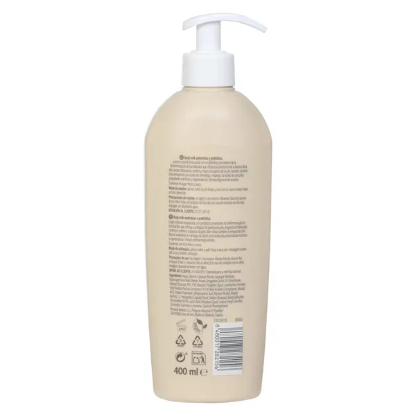 Body milk nutritivo almendras y prebióticos  Imaqe de Dia botella 400 ml 2