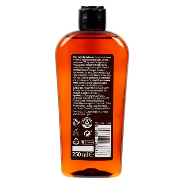 Aceite corporal aromaterapia Dia Imaqe botella 250 ml 2