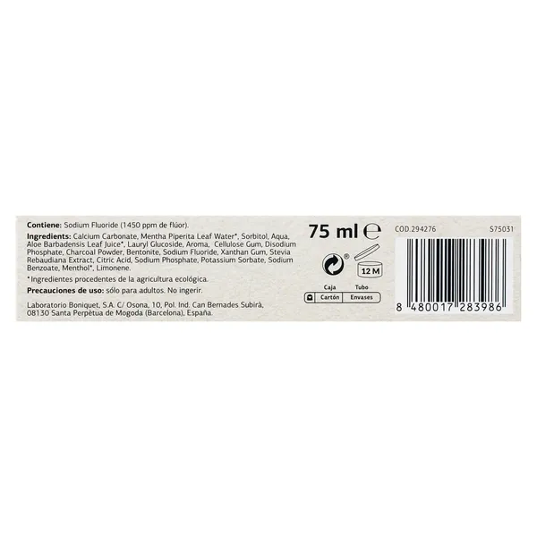 Pasta de dientes blanqueadora carbón vegetal Ecocert Dia Imaqe 75 ml 5