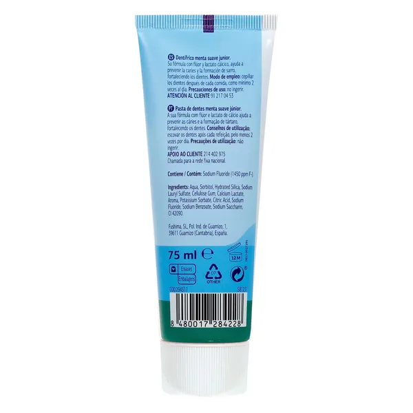Pasta de dientes para niños menta suave Dia Planeta Junior 75 ml 3