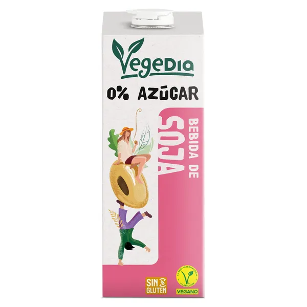 Bebida de soja 0% azúcares Dia Vegedia 1 L 2