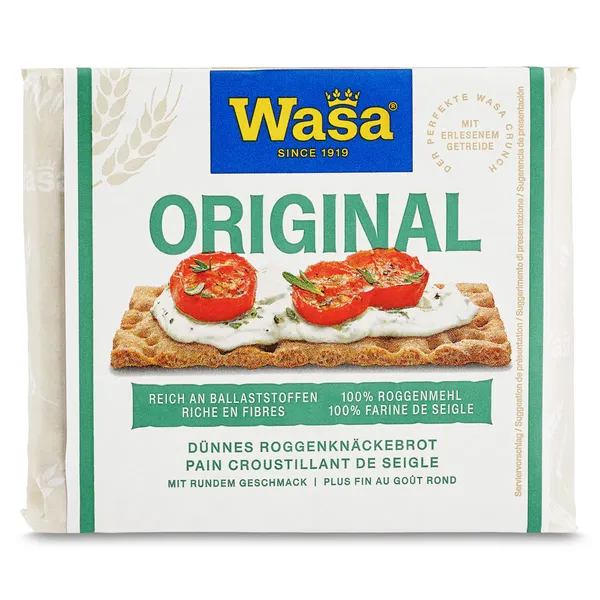 Pan tostado de centeno original Wasa 205 g 2