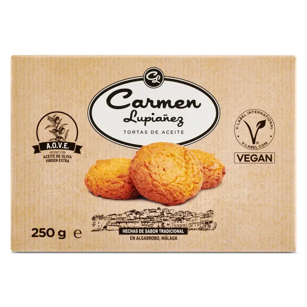 Tortas de algarrobo Lupiañez caja 250 g 2
